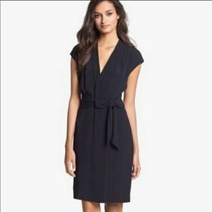 Kate Spade Villa Bow-Tie Waist Dress Black Size 6